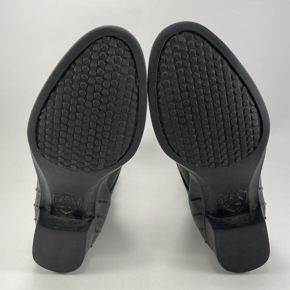 Ariat Boots Paddock Scout Zip Cap Toe Ankle Black Womens Size 7 B Western - Picture 7 of 11